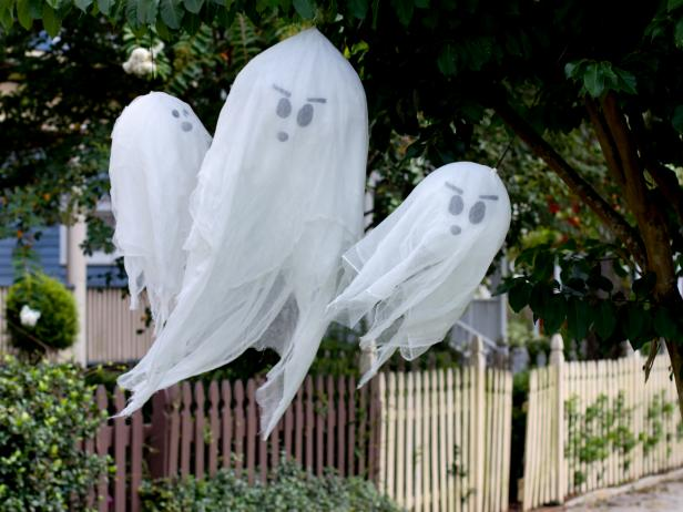 paper bag ghosts