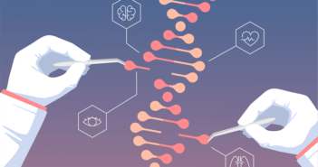 DNA minimalist graphic
