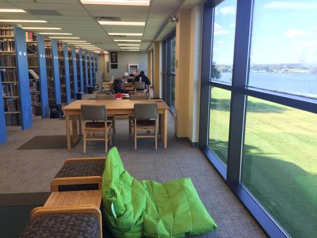 Second floor of Daniel A. Cannon Memorial Library