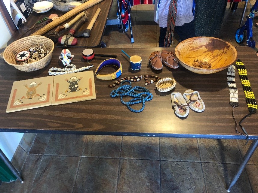 Different artifacts used by the tribe.