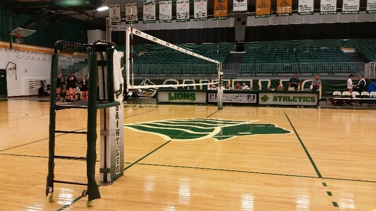 Overview of the Marian Bowman Activities Center Volleyball Court