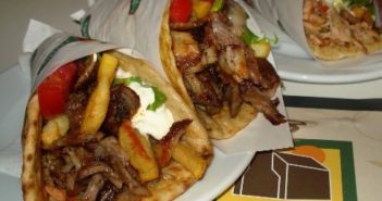 Gyro a meal native to Haiti