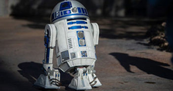 close up shot of R2-D2.