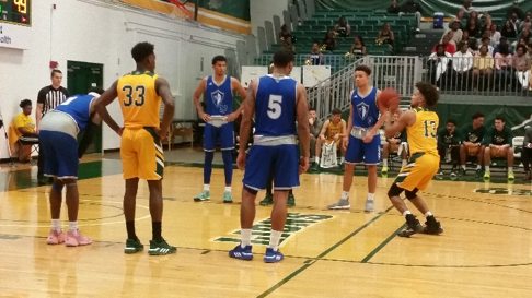 Saint Leo Lion Going for a Free Throw Following a Foul Play.