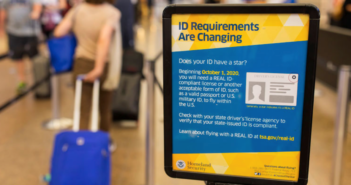 Security checkpoint at Seattle-Tacoma International Airport.