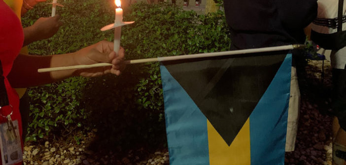 Candlight Vigil in Saint Leo University for Bahama Strong