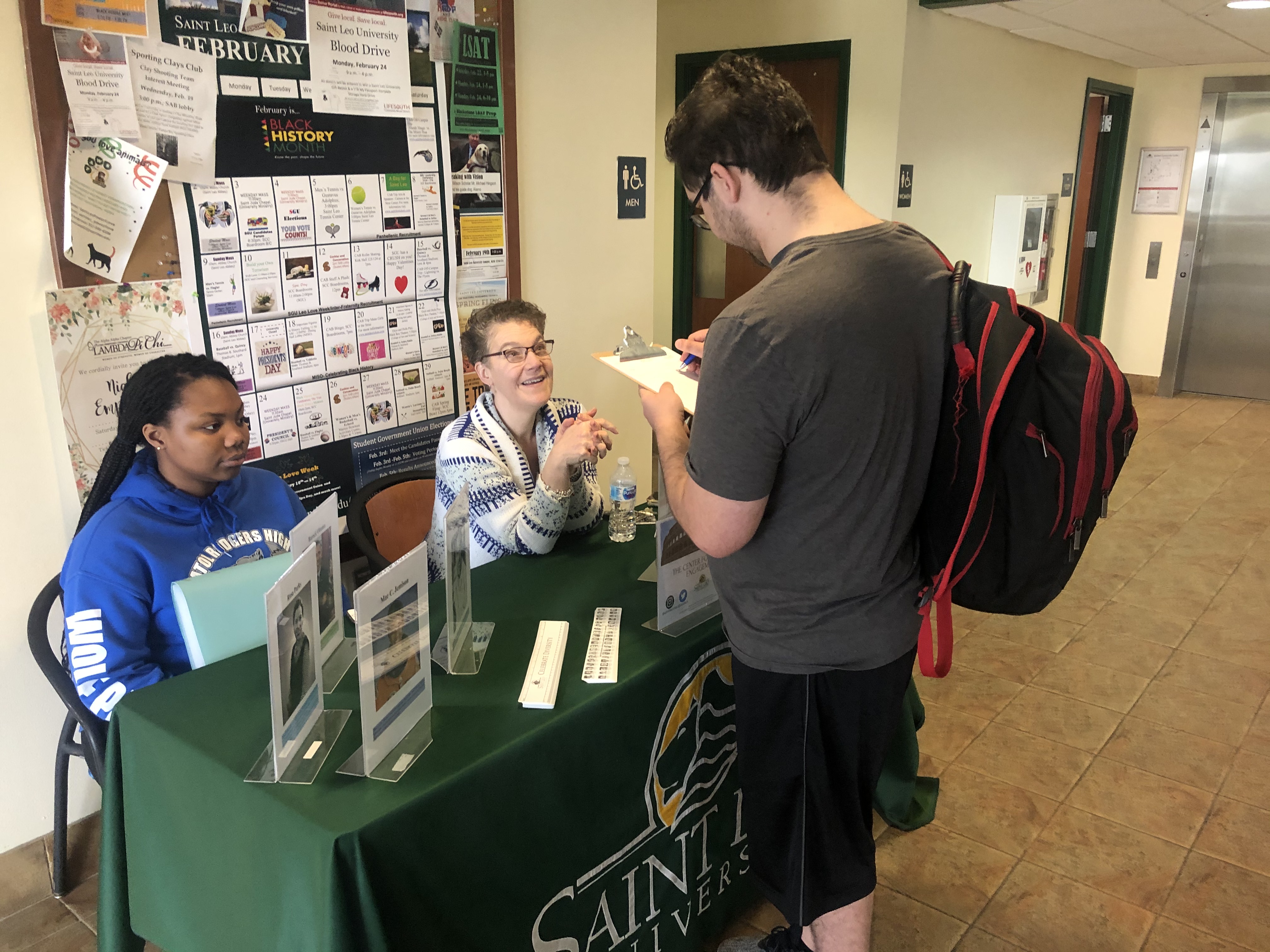 Students that interacted with the table gained knowledge about the important black history figures.