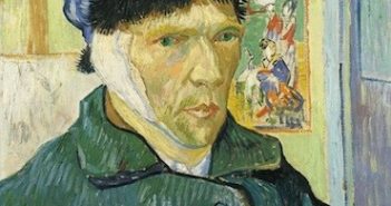 Self-Portrait with Bandaged Ear by Vincent van Gogh in 1889. (Khan Academy)