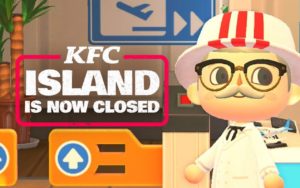 Animal Crossing players were invited to visit the KFC island for a chance to win free, real-life chicken earlier this year; the island’s status as ‘open’ or ‘closed’ was announced via Twitter, along with the Dodo Code needed to visit.