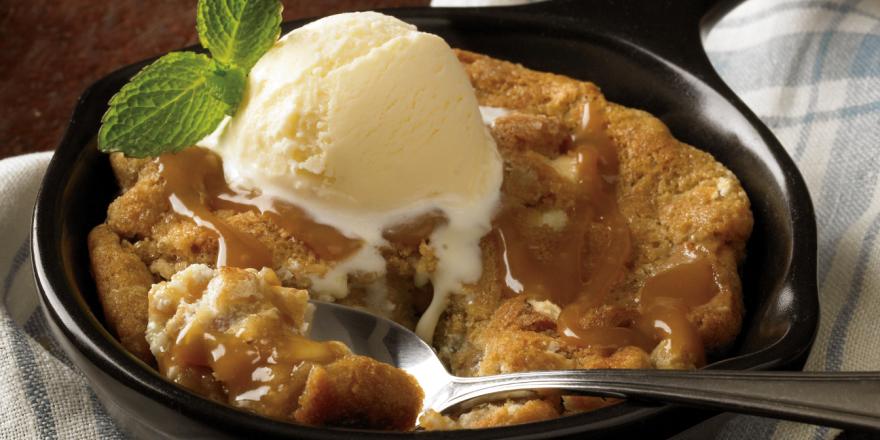 Outback Steakhouse used to offer a Salted Caramel Skillet Cookie as one of their signature desserts, and it, along with the Thunder Down Under Chocolate Cake, were Outback’s most popular desserts; currently they only offer Triple-Layer Carrot Cake and two different cheesecakes. Please explain to me how this makes any sense, because it doesn’t and I’m salty about it.