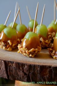 Caramel “Apple” Grapes