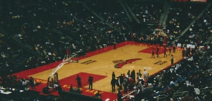 A glance inside the Atlanta Hawks’ arena, showing relatively how many people it can accommodate.