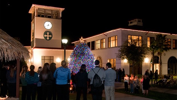University Tree Lighting Ceremony.