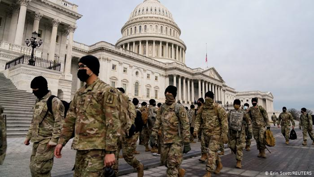 U.S soldiers near U.S Capitol