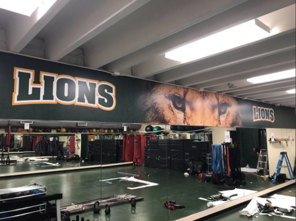 Inside view of Saint Leo's athletic gym.