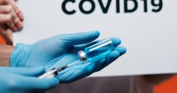 Covid vaccine in the medical hands