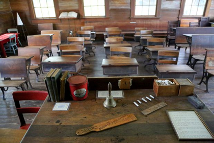 The one-room school at Pioneer Florida Museum and Village
