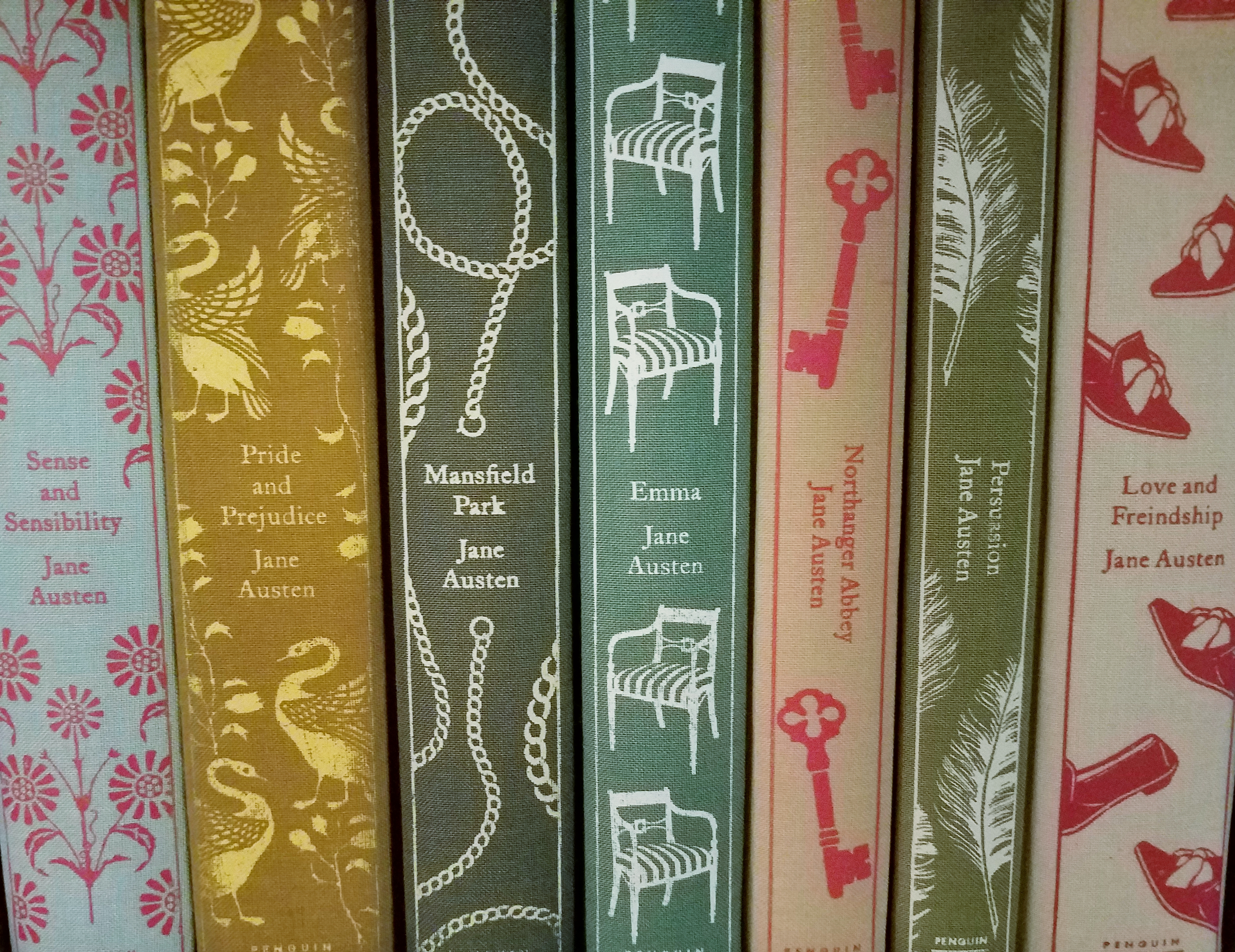 A collection of Jane Austen's novels