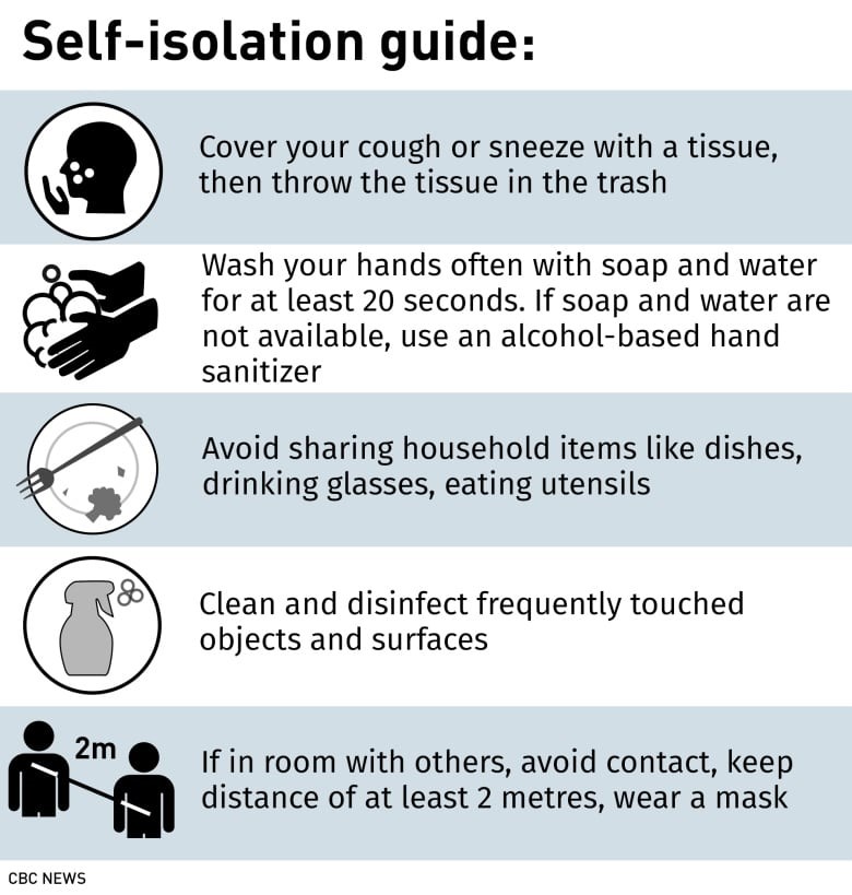A poster of a self-isolation guide