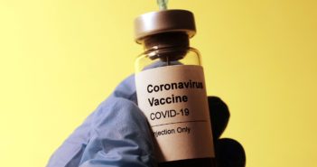 Close up of the COVID-19 vaccine