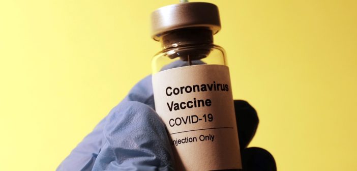 Close up of the COVID-19 vaccine