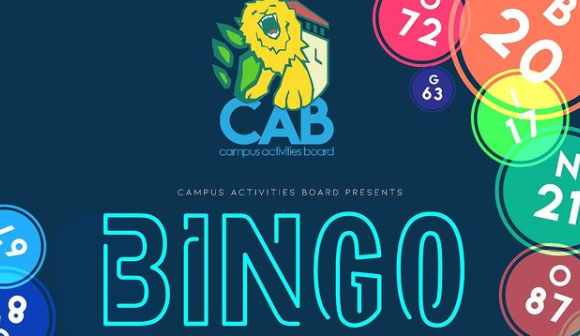 a CAB advertisement for bingo night