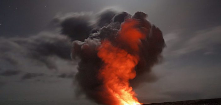 A smoke explosion cloud